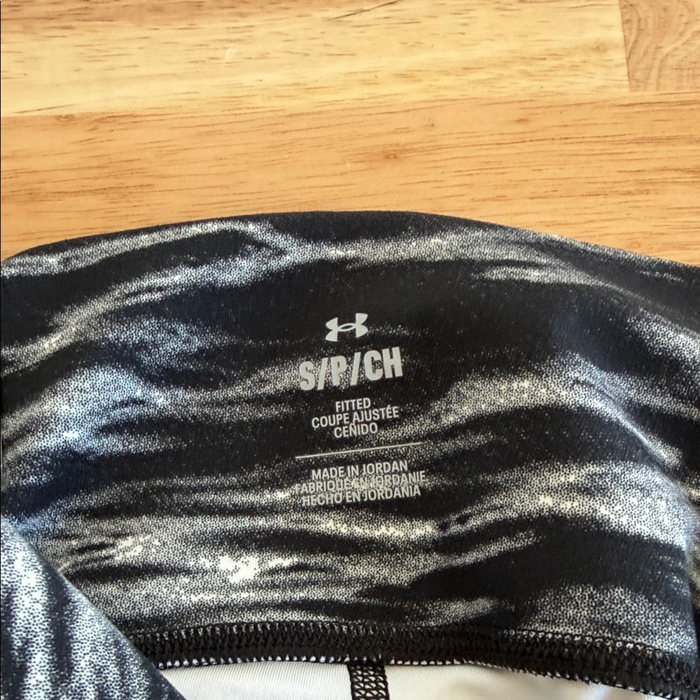 Women's Black and Gray Patterned Shorts - Picture 6 of 10